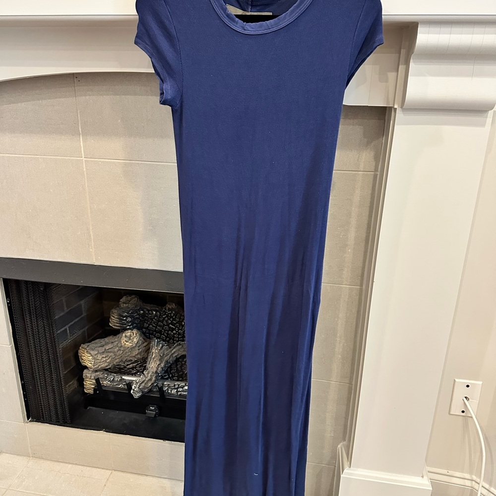 Enza Costa Navy Maxi Dress